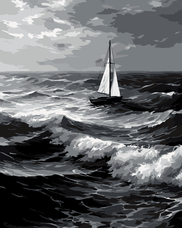 Sailing on the Waves – Paint By Numbers