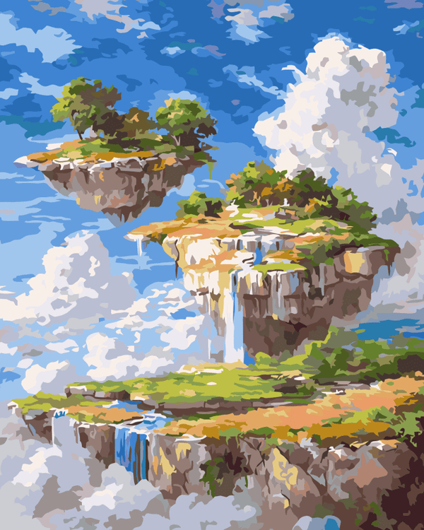 Floating Islands – Paint By Numbers