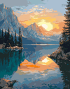 Lake Sunrise Reflections – Paint By Numbers