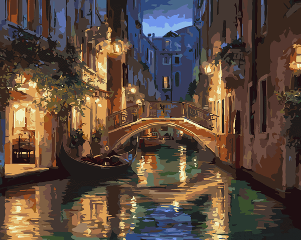 Venice Night Canal – Paint By Numbers