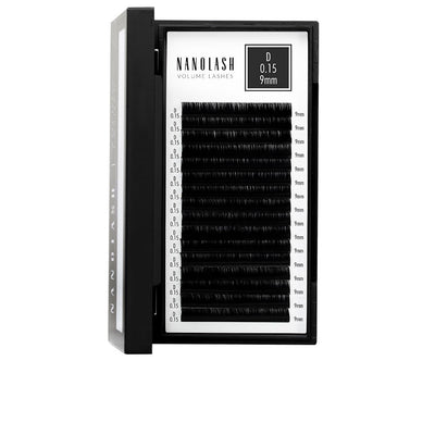 Volume lashes tekoripset 0.15 d #9 mm 1 kpl - NANOLASH