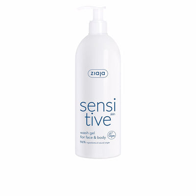 Sensitve geeli puhdistaja kasvoille ja vartalolle herkälle iholle 400 ml - ZIAJA