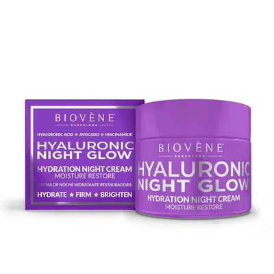 Hyaluronic night glow kosteutta palauttava yövoide 50 ml - BIOVÈNE