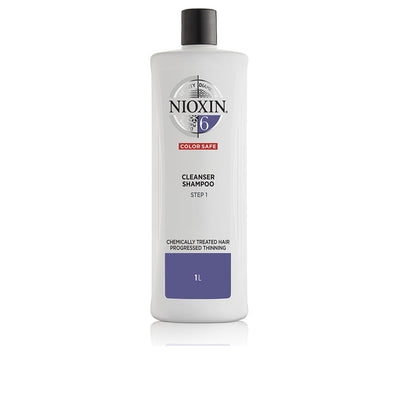 System 6 - shampoo - kemiallisesti käsitellyille ja erittäin heikentyneille hiuksille - vaihe 1 1000 ml - NIOXIN