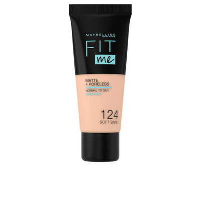 Fit me matte+poreless meikkivoide #124-soft sand - MAYBELLINE