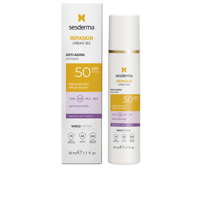 Repaskin urban 365 ikääntymistä ehkäisevä aurinkosuoja spf50 50 ml - SESDERMA