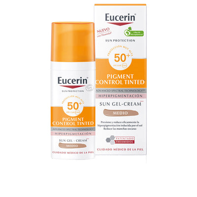 Sun protection fluid color pigment spf50+ #medium 50 ml - EUCERIN