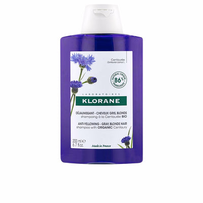 A la centaurea bio shampoo anti-yellowing varten harmaat ja vaaleat hiukset 200 ml - KLORANE