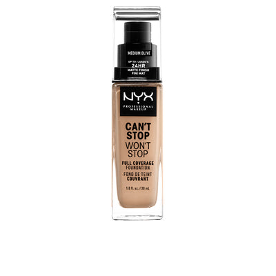 Can't stop won't stop täysi peittävyys meikkivoide #medium olive - NYX PROFESSIONAL MAKE UP