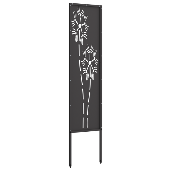 Puutarhan yksityisyyden verho Viivakuvio Musta 32 x 140 cm