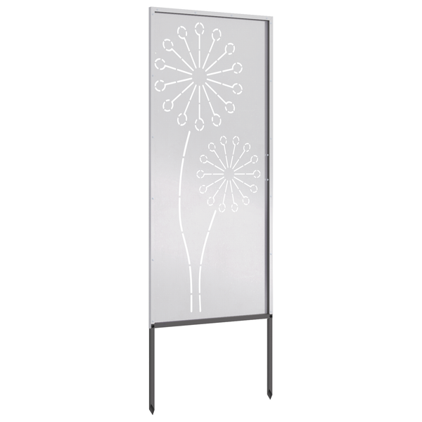Puutarhan yksityisyyden verho Viivakuvio Hopea 50 x 140 cm