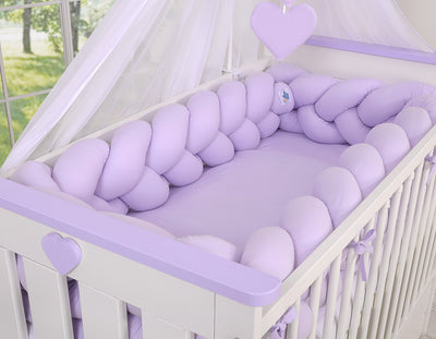 Sängyn letti reunapehmuste XXL - Lila