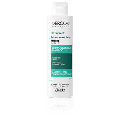 Dercos sebum control shampoo rasvoittuville hiuksille 200 ml - VICHY