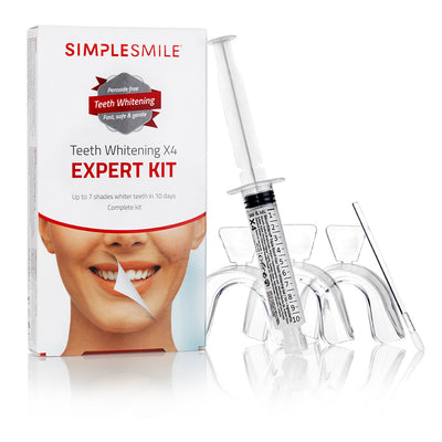 Simplesmile® hampaiden valkaisusarja x4 expert kit 5 u - BECONFIDENT