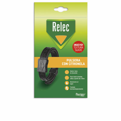 Relec pulsera hyttyskarkotinranneke sitruunaruoholla aikuinen musta 1 kpl - RELEC