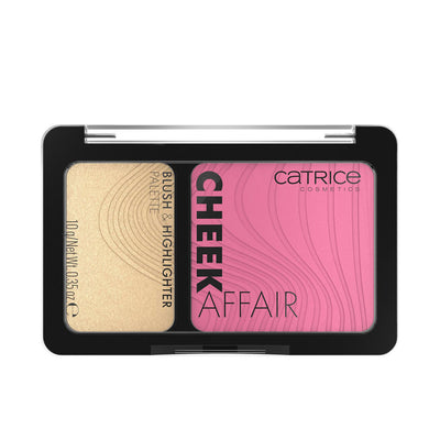 Cheek affair poskipuna & highlighter paletti #010-love at first swipe 10 gr - CATRICE