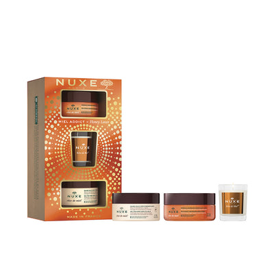 Rêve de miel exfoliante + bálsamo gel kehon pakkaus 3 kpl - NUXE