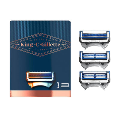Gillette king kaulan partaterät 3 kasettia - GILLETTE