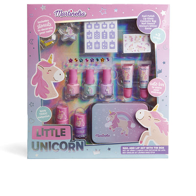 Little unicorn nail&lip with tin box lote 13 kpl - MARTINELIA