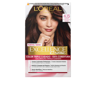 Excellence creme dye #4.15 - huurteinen tummanruskea - L'ORÉAL PARIS
