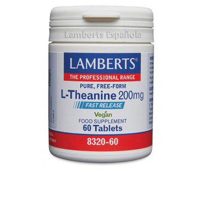 L-theanine 200mg 60 tablettia - LAMBERTS