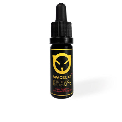 Aceite de cbd 5% (500mg) täyden spektrin kannabidiolia rikas 10 ml - SPACECAT