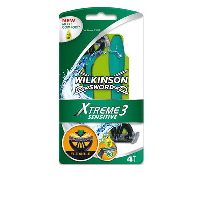Xtreme-3 sensitive kertakäyttöinen partahöylä 4 u - WILKINSON