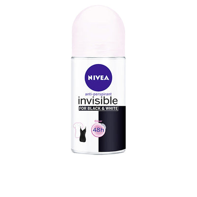 Black & white invisible deodorantti roll-on 50 ml - NIVEA