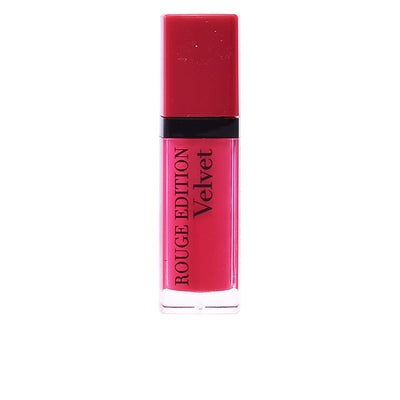 Rouge velvet nestemäinen huulipuna #05-olé flamingo! - BOURJOIS