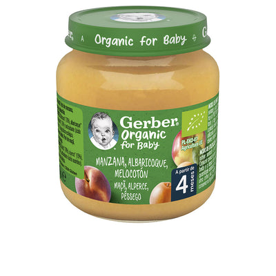 Organic piltti #omena aprikoosi persikka 125 gr - GERBER