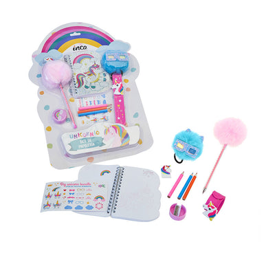 Unicorn stationery lot 8 kpl - INCA