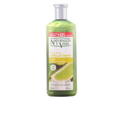 Champú sensitive rasvoittuville hiuksille 400 ml - NATUR VITAL