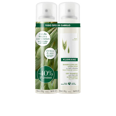 Leche avena shampoo kuiva extrasuave pakkaus 2 x 150 ml - KLORANE