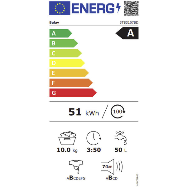Balay pesukone 10 kg 1400 rpm