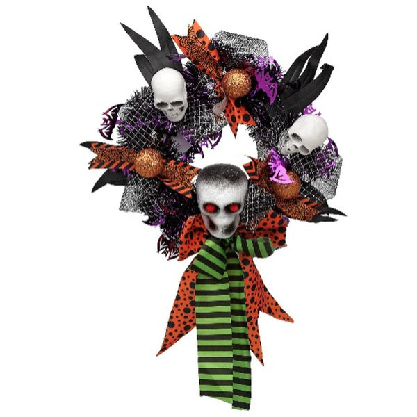 Värikäs Halloween-seppele