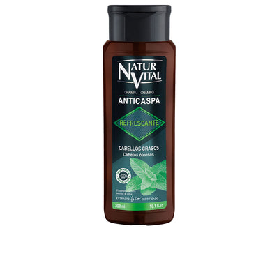Men refreshing anti-dandruff shampoo rasvoittuville hiuksille 300 ml - NATUR VITAL