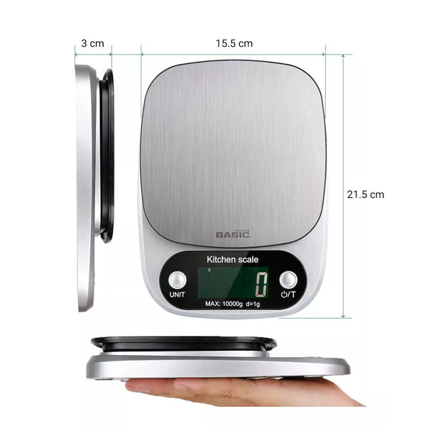 Keittiövaaka Basic Home 10 kg - Vuodevaatteet.fi