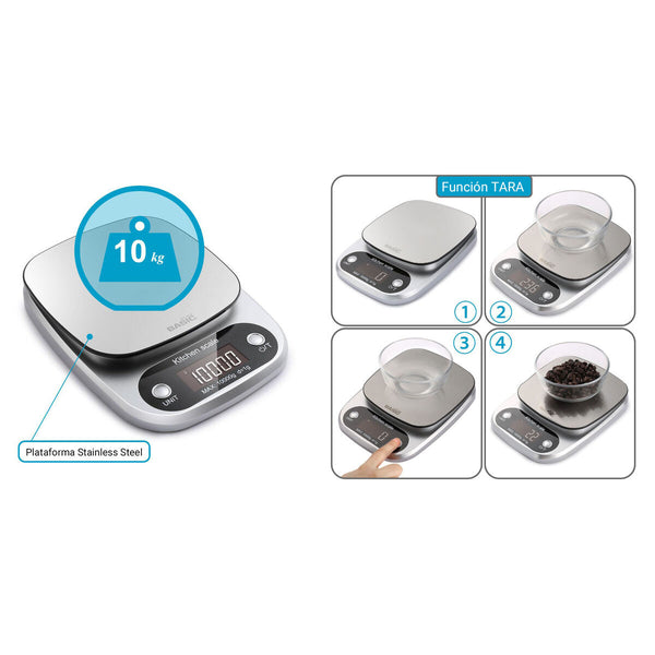 Keittiövaaka Basic Home 10 kg - Vuodevaatteet.fi