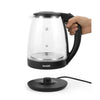 Basic Home Vedenkeitin Musta Lasi 1500 W 2 L - Vuodevaatteet.fi