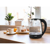 Basic Home Vedenkeitin Musta Lasi 1500 W 2 L - Vuodevaatteet.fi