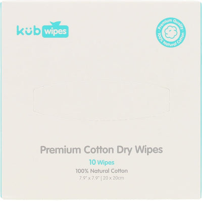 100% luonnollinen puuvilla minibox wipes 10 kpl - KUBWIPES
