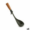 Puinen Kauha Ruskea Harmaa 11 x 33 x 8,5 cm (6 kpl)