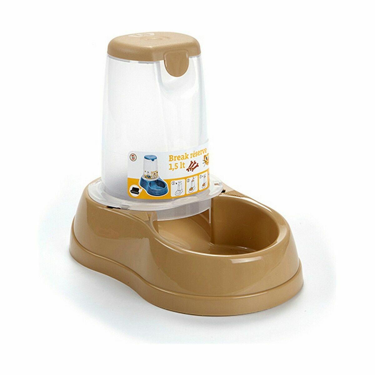Koiran Ruoka-annostelija Beige 1,5 L