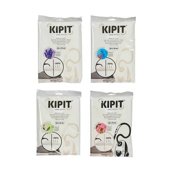 Kipit pölyimurin pussit, läpinäkyvä muovinen 50 x 70 cm (12 kpl)