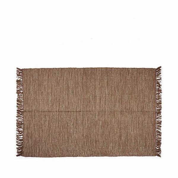 Ruskea Puuvillamatto 180 x 120 cm, 2 osaa