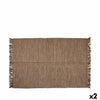 Ruskea Puuvillamatto 180 x 120 cm, 2 osaa