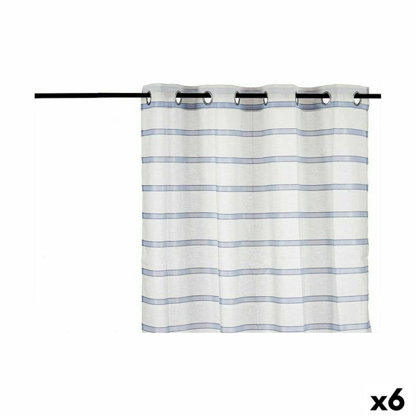 Gift Decor Sininen Raitaverho 140x260 cm, 6 kpl