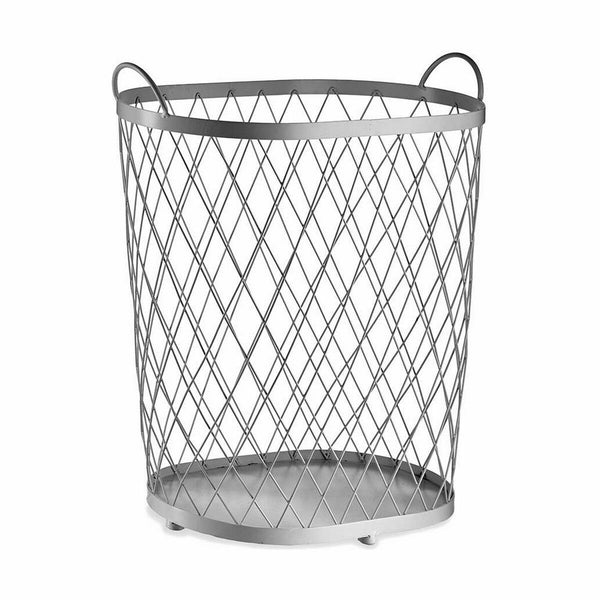 Hopeinen Metallikori 40 L (4 osaa)