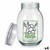 Vivalto Reuse Lasipurkki 1,8 L, 4 kpl