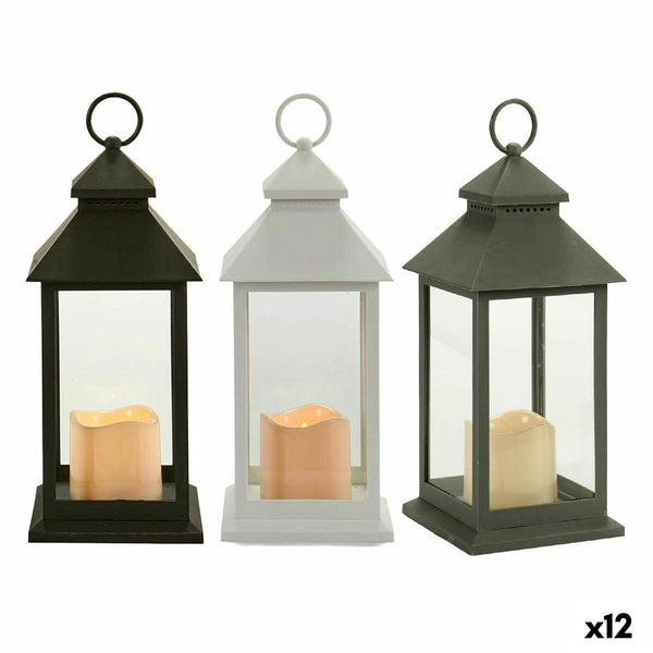 LED-lyhty Gift Decor Valkoinen Musta Kristalli